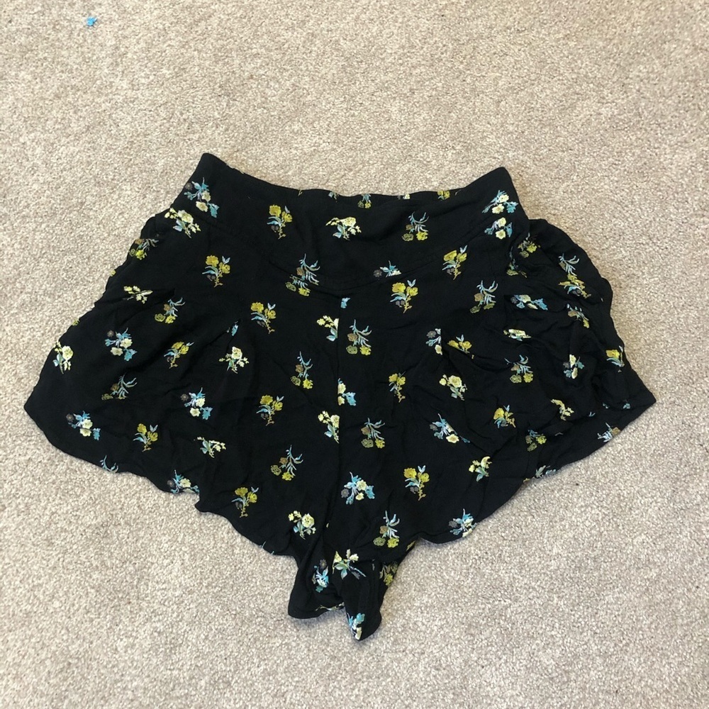 BP Flowy Black Floral Shorts Size XS